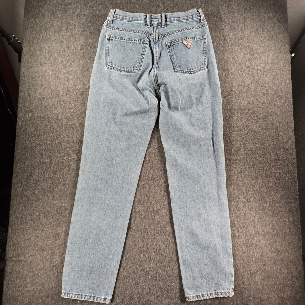Vintage Guess Original Fit Jeans Mens 29 Light Wash Blue Denim High Rise 1050-RG - Picture 8 of 9